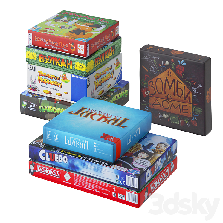 Board games 3D Model