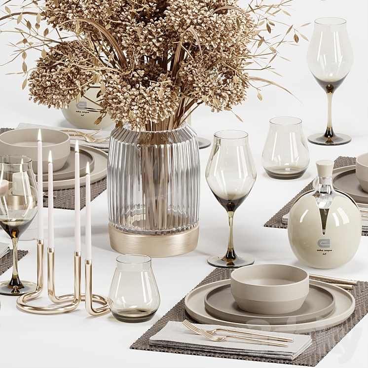 decorative set13 3D Model Free