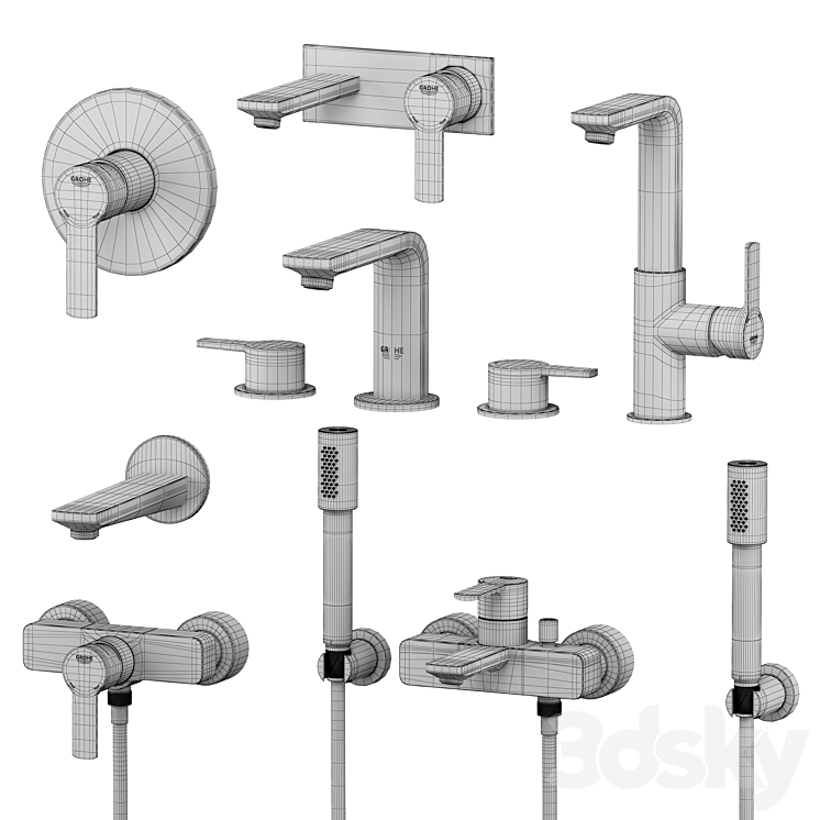 GROHE Linear Set 2 3D Model Free