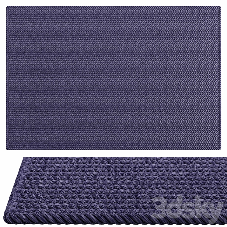 Woven carpet 3DS Max Model - thumbnail 1