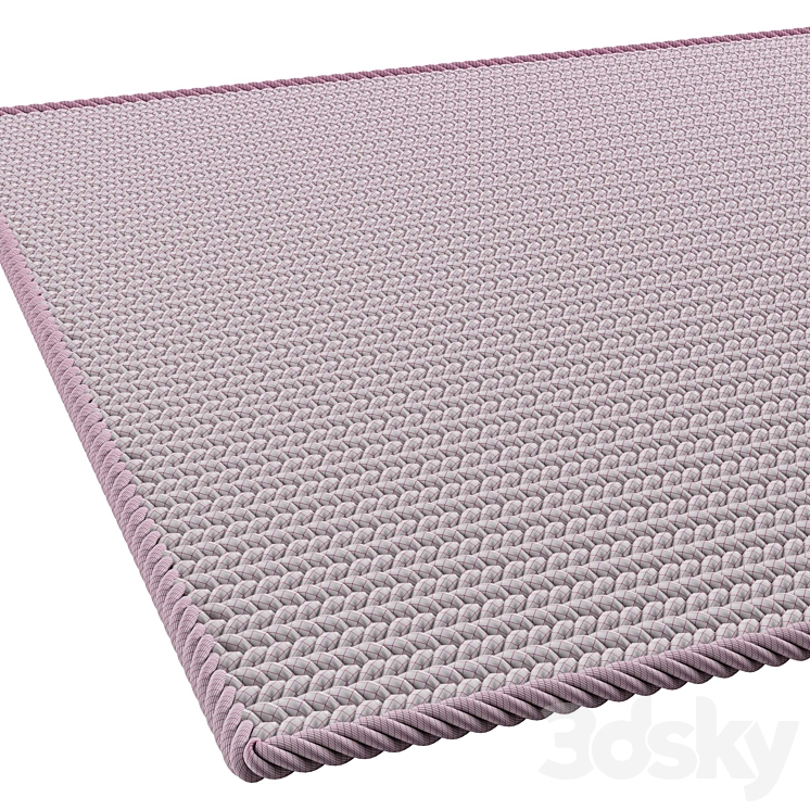 Woven carpet 3DS Max Model - thumbnail 2