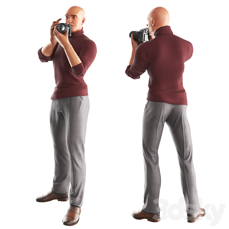 Richard Photographer 1 3D Model