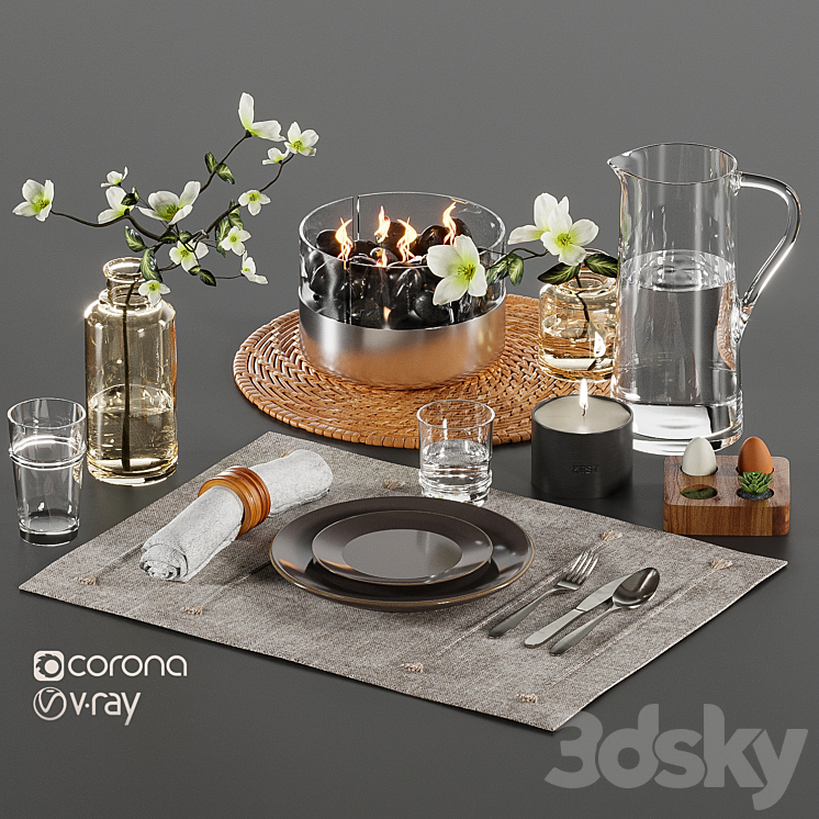 Tableware-5-Hearth-and-Hand 3DS Max Model - thumbnail 1