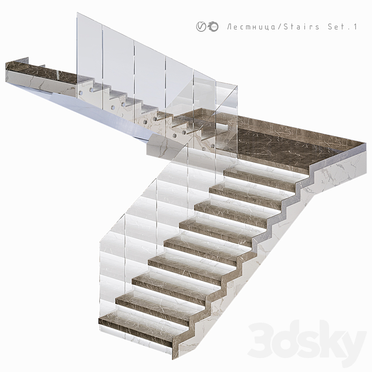 Staircase / Set 1 3D Model