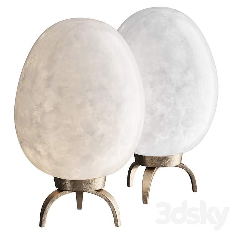 Patrizia Volpato STONE | Table lamp 3DS Max Model - thumbnail 1