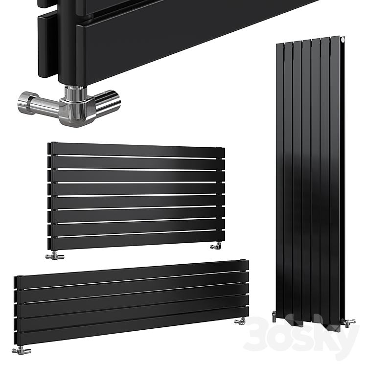 Heating radiator Ideale Vittoria 3D Model