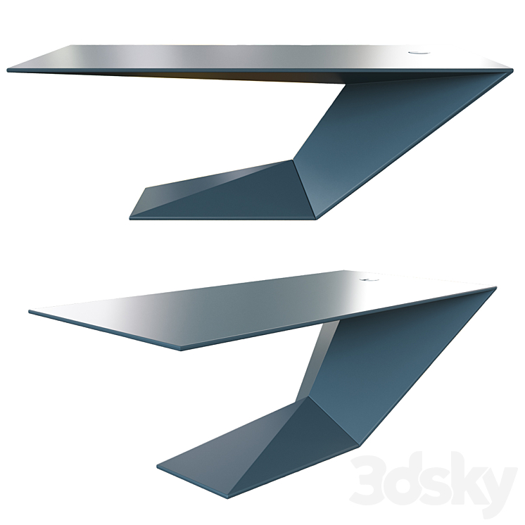Roche Bobois Furtif Large Desk 3DS Max Model - thumbnail 1