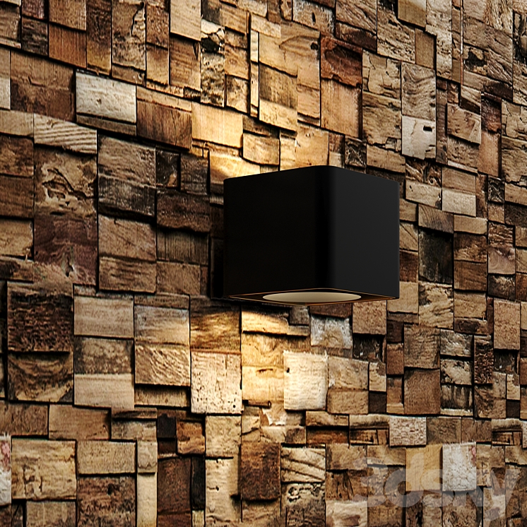 Wood Wall - Days 3D Model