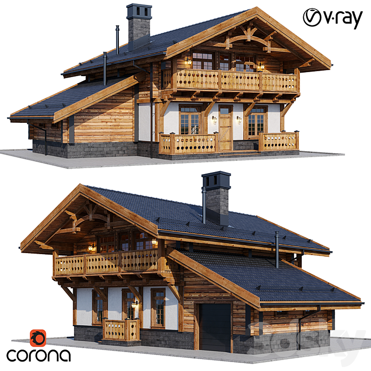 country house 11 3DS Max - thumbnail 1