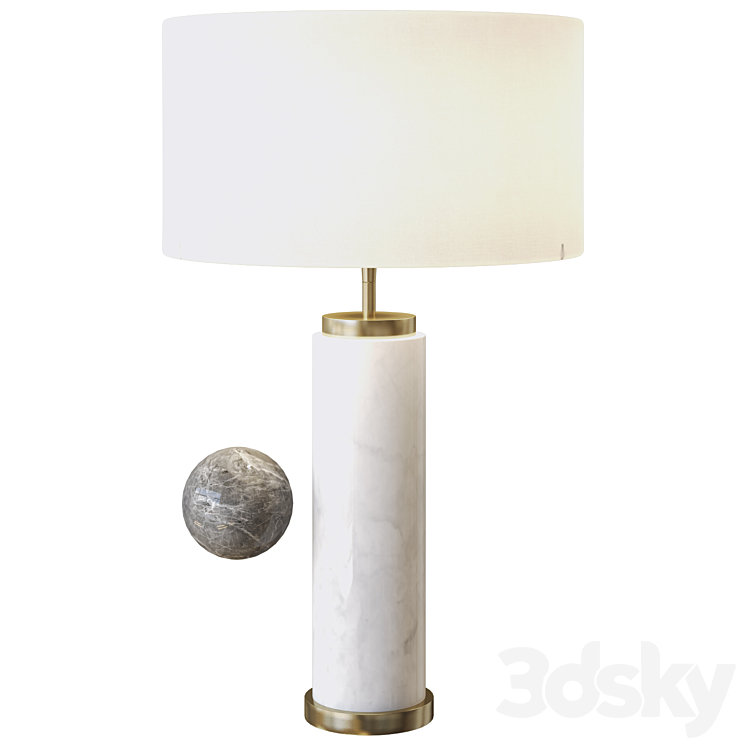 table lamp lxry by eichholtz 3DS Max - thumbnail 1