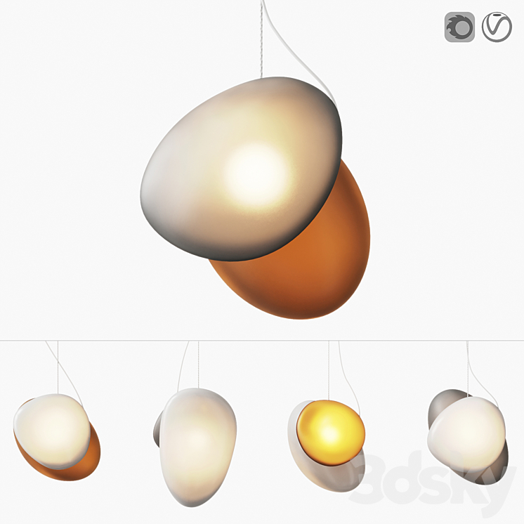 AND Pebble series suspension 3D Model Free