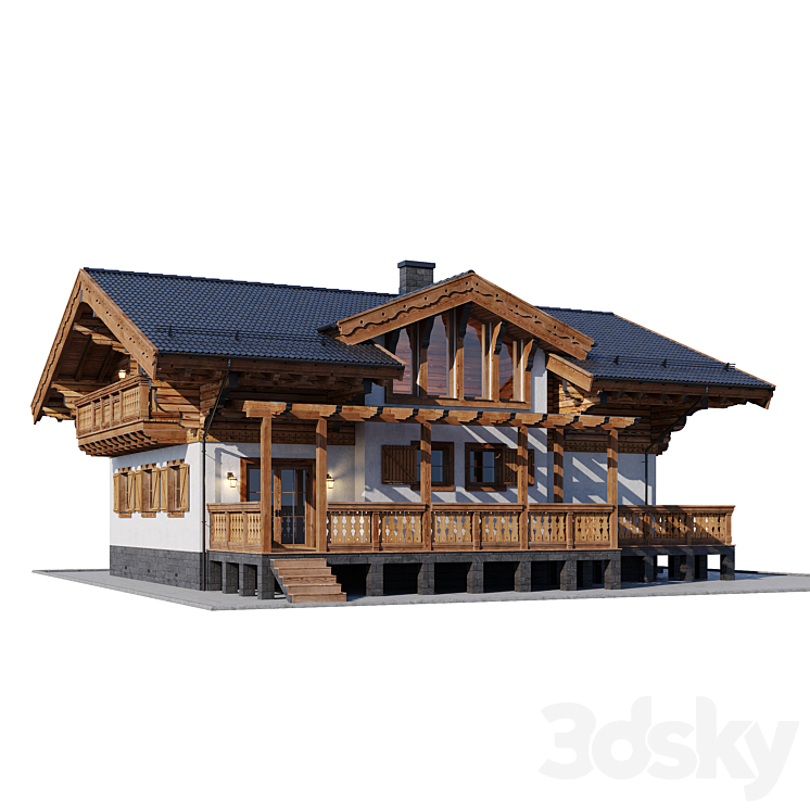 country house 7 3DS Max - thumbnail 2