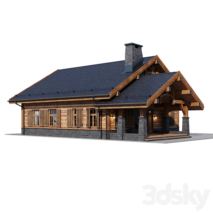 country house 5 3DS Max - thumbnail 2