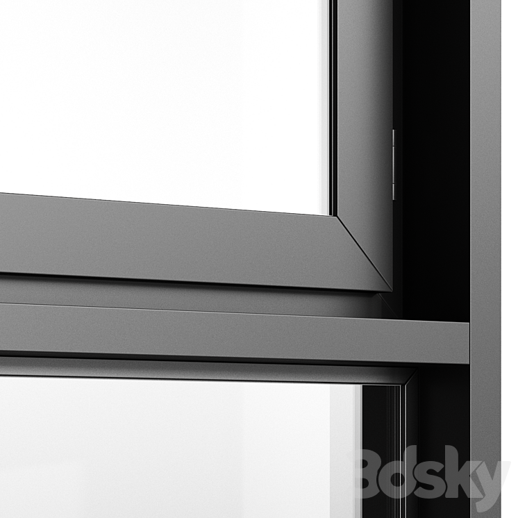 Stained glass windows \/ panoramic windows 04 3D Model Free