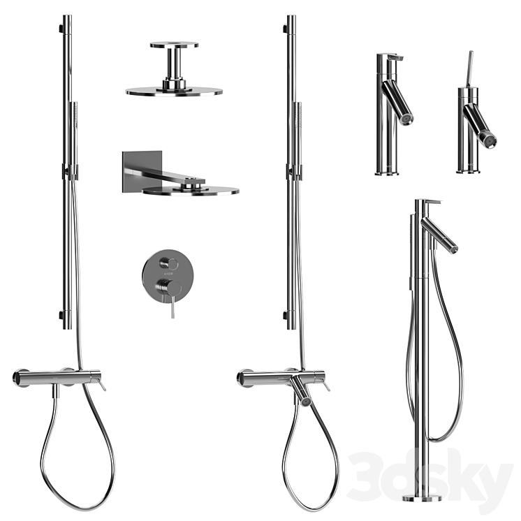 Axor Starck set 2 3D Model Free