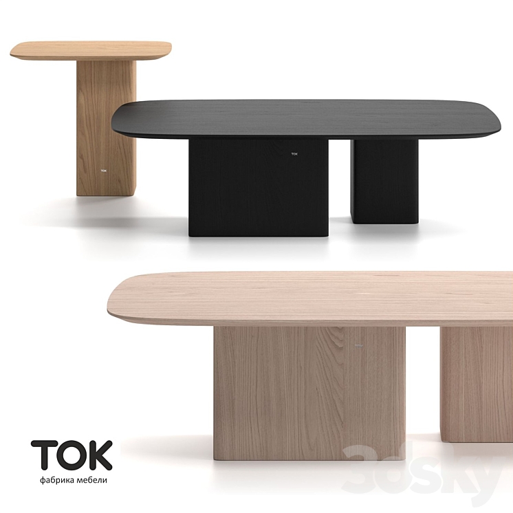 “SERIES OF COFFEE TABLES “”NORI””” 3DS Max - thumbnail 1