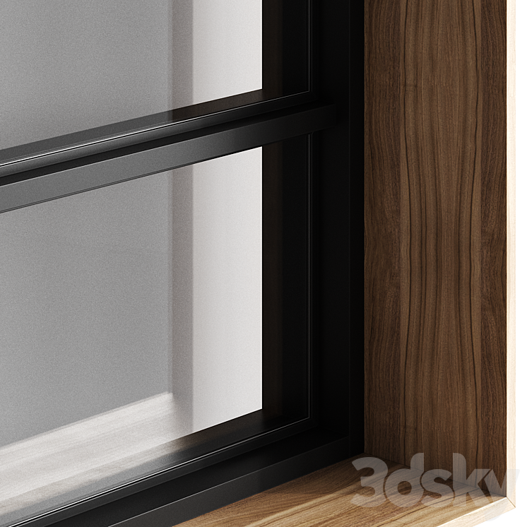 Stained glass windows \/ panoramic windows 06 3D Model Free