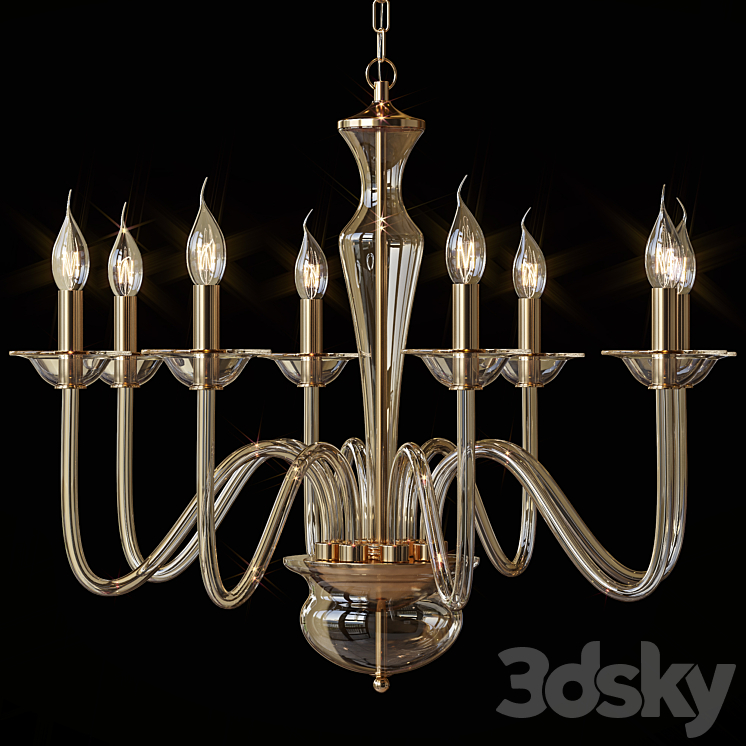 Hanging chandelier Aployt Nita APL.730.03.08 - Pendant light - 3D model