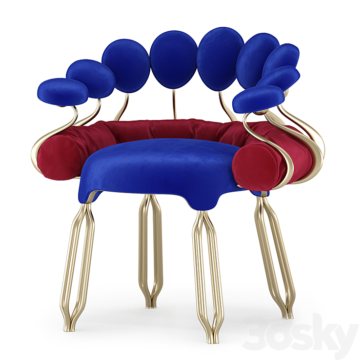 Luna chair design Pankratov 3DS Max Model - thumbnail 1
