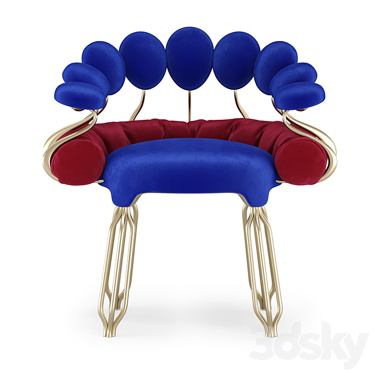 Luna chair design Pankratov 3DS Max Model - thumbnail 2