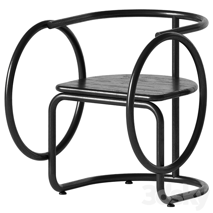 Hoop Chair – Subin Seol 3DS Max Model - thumbnail 1