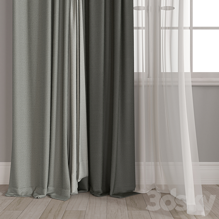 curtain m026 3D Model