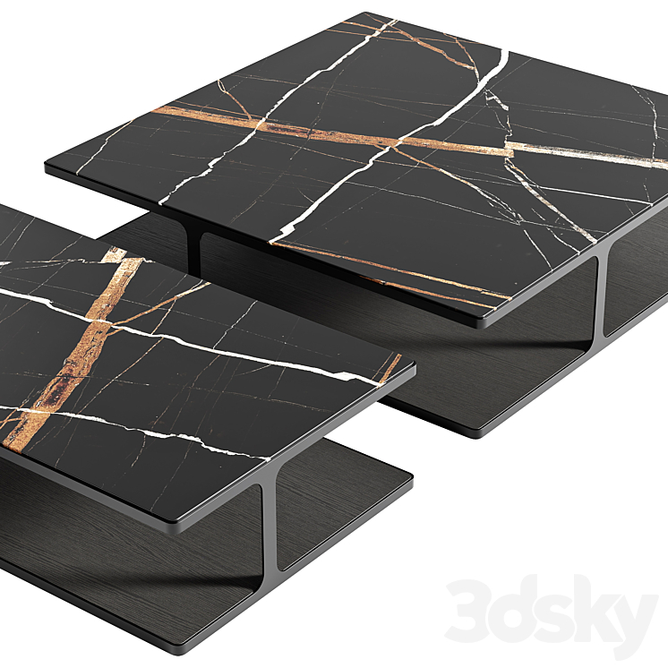 Poliform CREEK coffee tables 3D Model Free