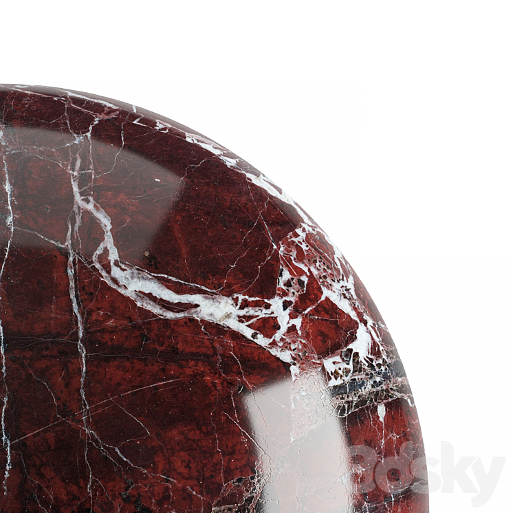 Red marble. 7 textures at 8k 3D Model