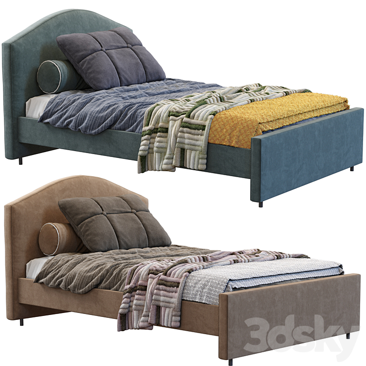 Hauga Bed By Ikea 3DS Max Model - thumbnail 2