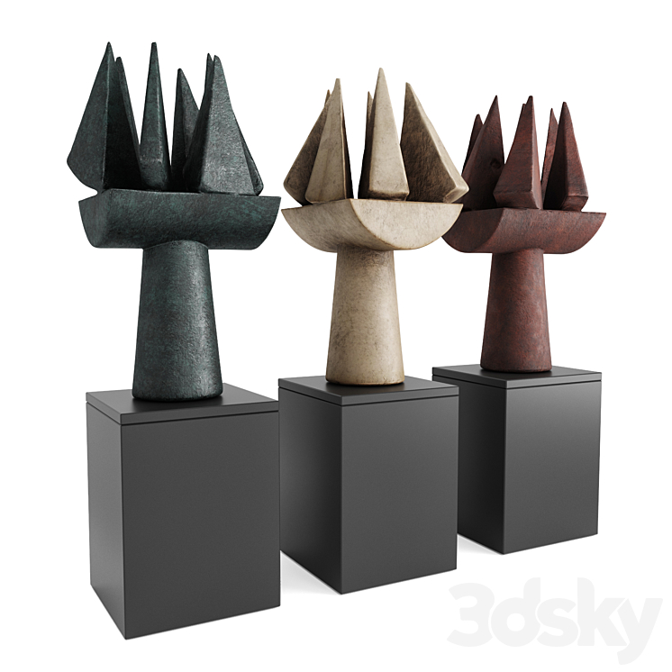 Sails outdoor sculpture 3DS Max Model - thumbnail 2
