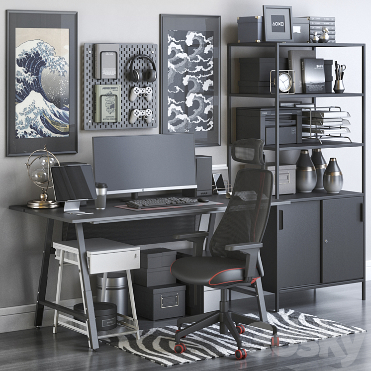 Workplace 139 3DS Max Model - thumbnail 1