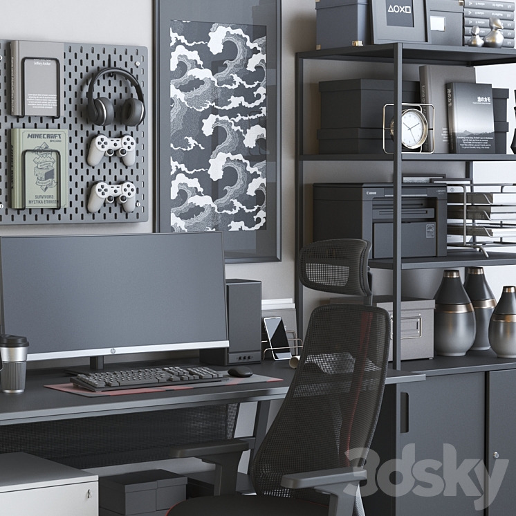Workplace 139 3DS Max Model - thumbnail 2
