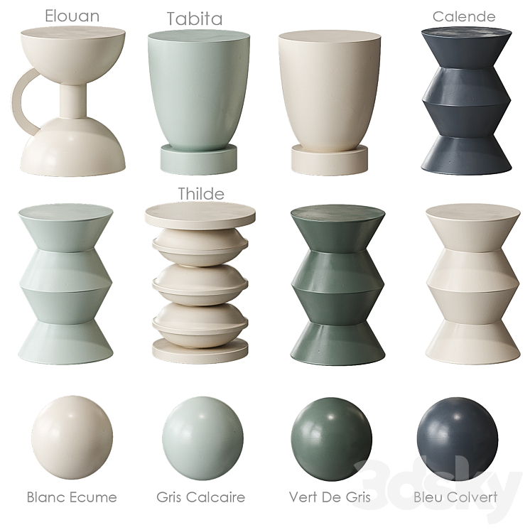 AM PM Table 3 3D Model