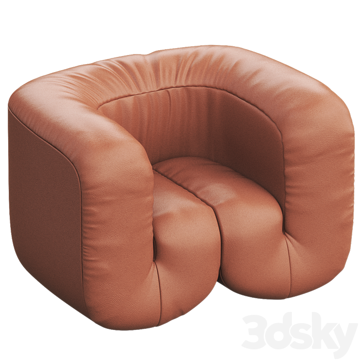 DS-707 Leather armchair By de Sede 3DS Max Model - thumbnail 1