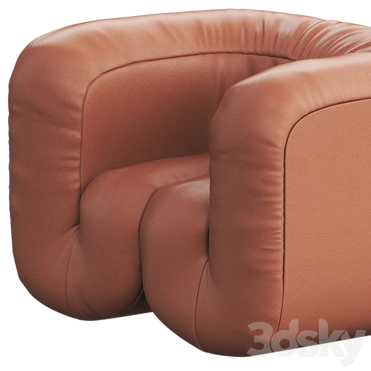 DS-707 Leather armchair By de Sede 3DS Max Model - thumbnail 2