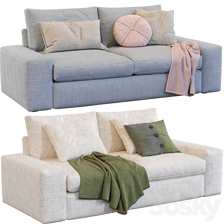 Sofa Kivik By Ikea 3D Model Free
