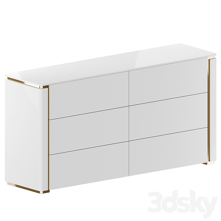 frendis chest of drawers 3DS Max Model - thumbnail 1