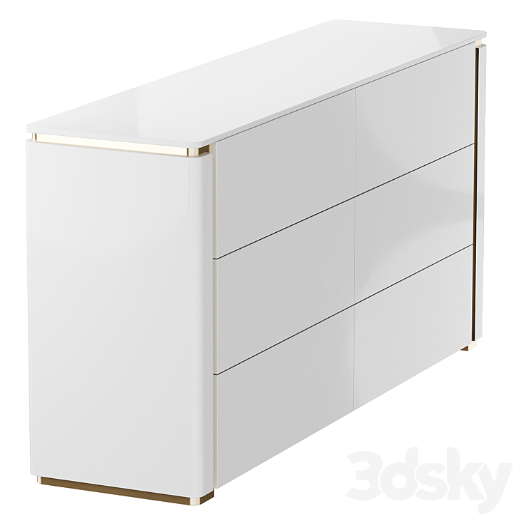 frendis chest of drawers 3DS Max - thumbnail 2
