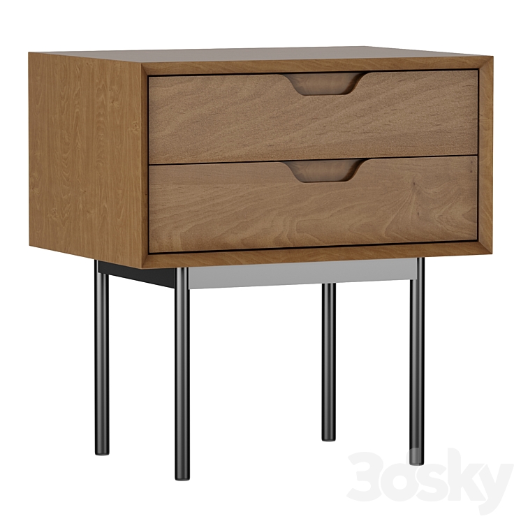 Bedside table with drawers Noyeto Free Download