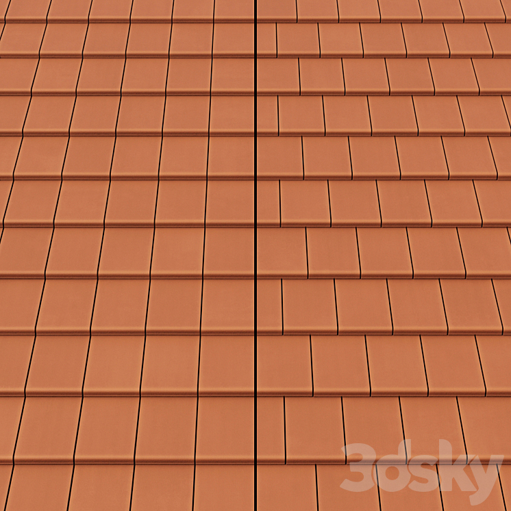 Roof Tiles 3D Model Free