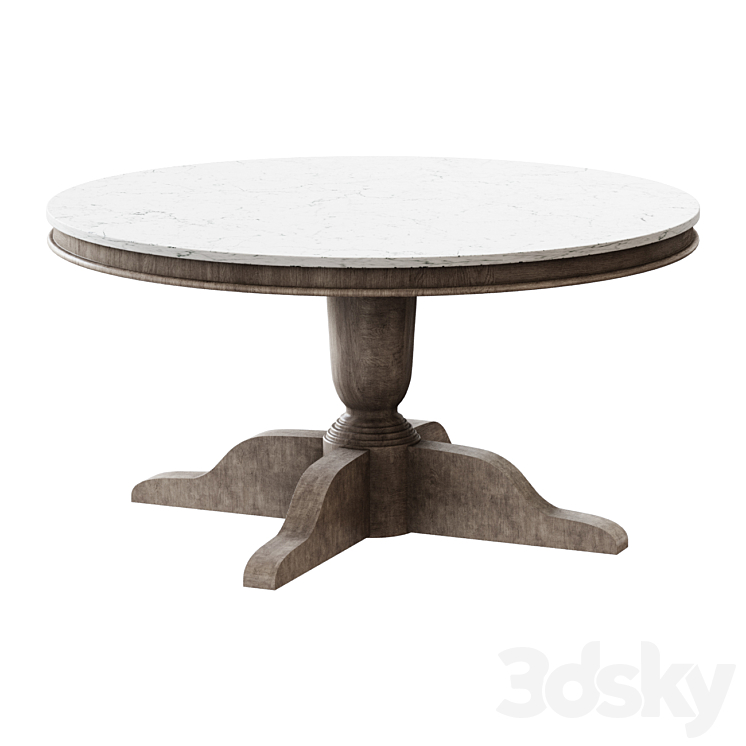 Coffee table Alexandra 39" Round Marble Coffee Table coffee table