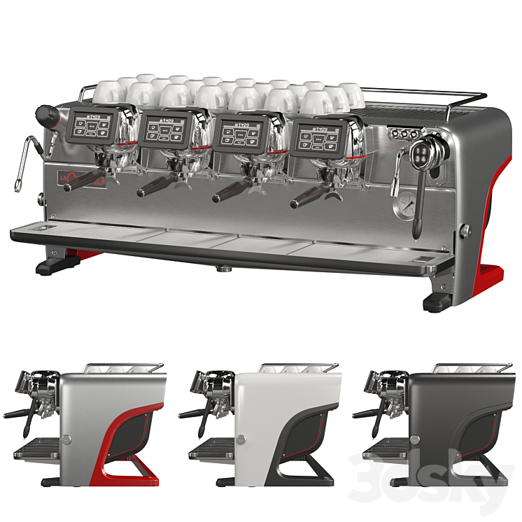 Coffee machine for coffee shop La Cimbali M200 3DS Max Model - thumbnail 1