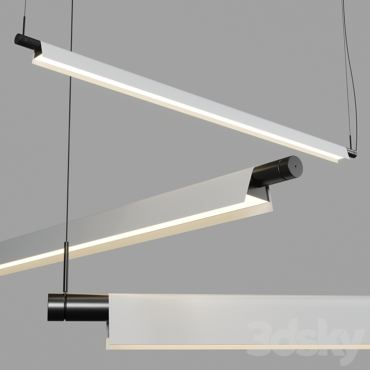 Compendium D81BW hanglamp Luceplan 3D Model Free