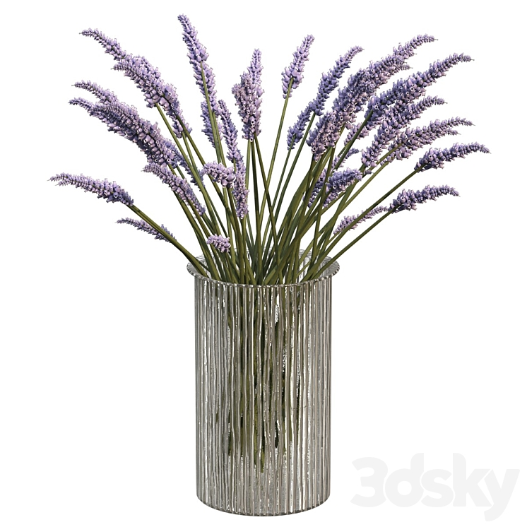 Bouquet of lavender 3DS Max Model - thumbnail 1