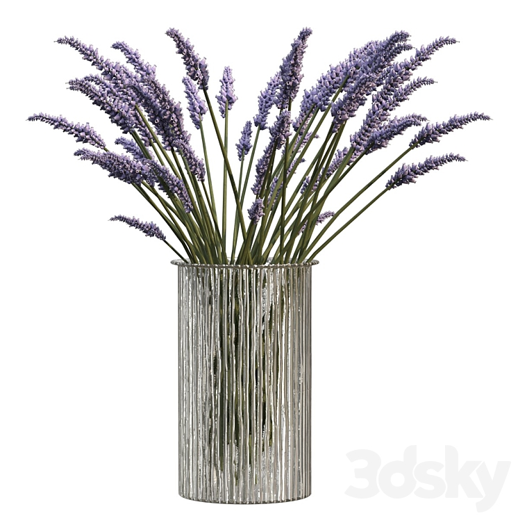 Bouquet of lavender 3DS Max Model - thumbnail 2
