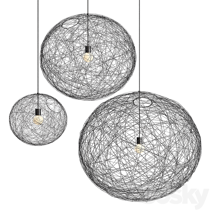 Moooi Random Pendant light 3DS Max - thumbnail 1