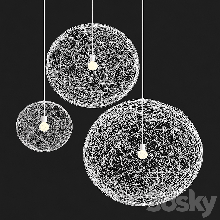 Moooi Random Pendant light 3DS Max - thumbnail 2