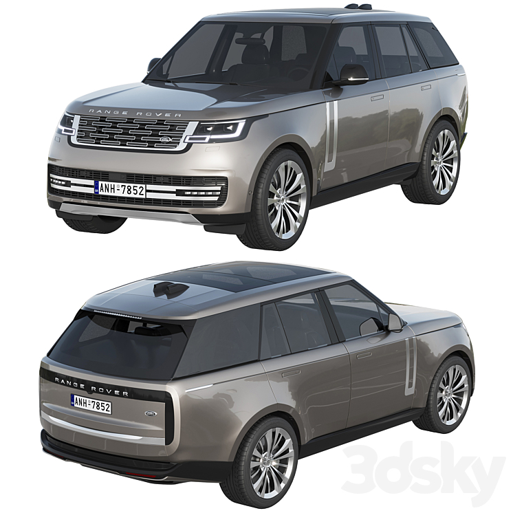 Land Rover Range Rover 2022 3DS Max Model - thumbnail 2