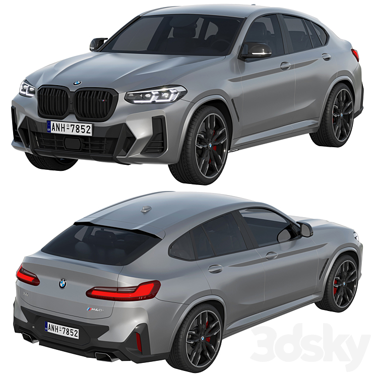 BMW X4 M40i 2022 3D Model Free
