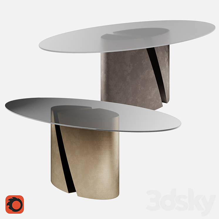 Lago Oval Table Wadi 3D Model